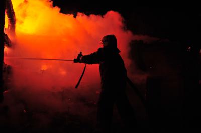 На пожаре в Михайловском районе пострадал человек