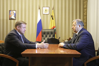 Николай Любимов встретился с председателем КСП Рязани Сергеем Филимоновым