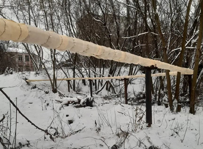 Сотрудники РМПТС заменили изоляцию на нескольких участках теплосети