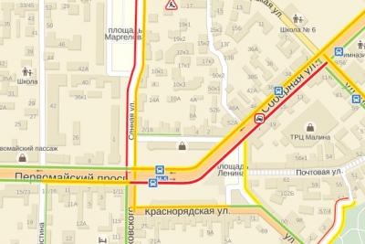 На улице Соборной в Рязани столкнулись автомобили