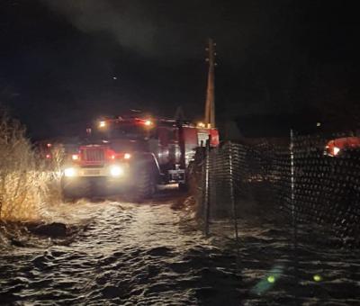 На пожаре под Скопином погибли два человека