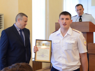 Сотрудников рязанской ГИБДД чествовали в годовщину образования службы