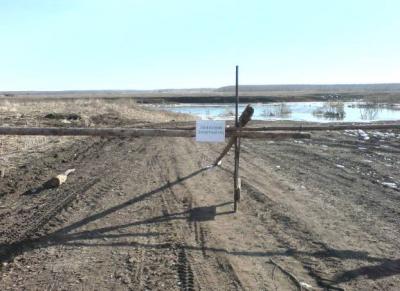 Подтопило мост через Ранову в Ряжском районе