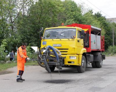 На путепроводе «Приокский» залатают ямы