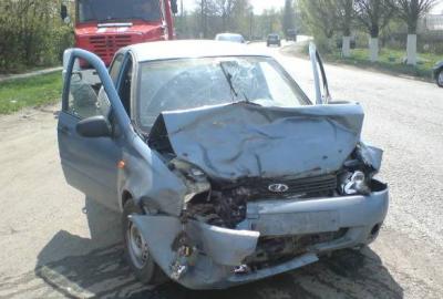 На трассе Скопин – Рязань Mitsubishi смяла «Ладу»