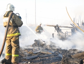 В Михайловском районе сгорел жилой дом