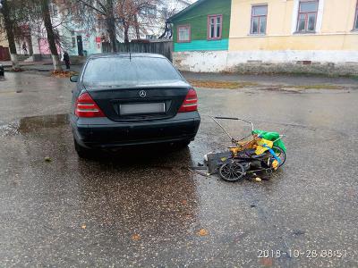 В Касимове Mercedes задавил пенсионерку