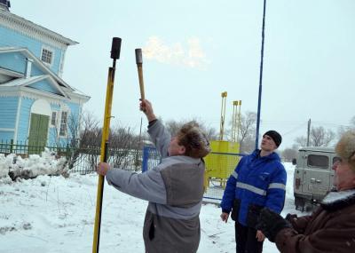 В село Казачий Дюк Шацкого района пришло голубое топливо