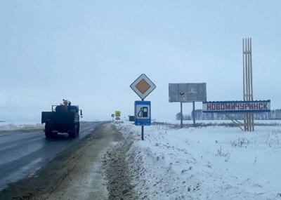 Под Новомичуринском Scoda протаранила снегоочиститель