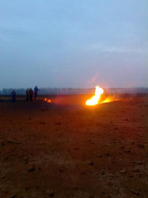 В Старожиловском районе взорвался газопровод