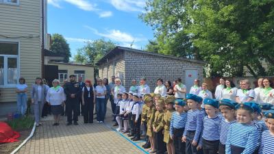 В рязанском детском саду открыли островок памяти воинам-железнодорожникам