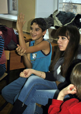 Волонтёры отряда «Рука об руку» провели тренинг в Костинской школе-интернате