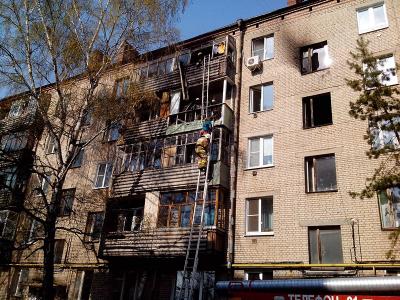 В центре Рязани сгорела квартира 