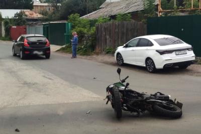 В Рязани пострадала пассажирка мотоцикла, столкнувшегося с иномаркой