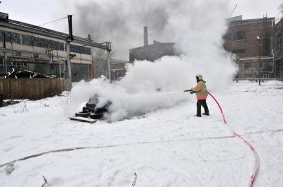 На одном из предприятий Рязани приобрели новое оборудование для тушения пожаров