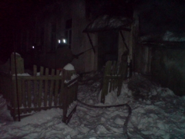 Под Скопином огонь повредил жилой дом