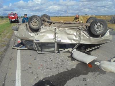 «Десятка» перевернула «четвёрку» в Рыбновском районе