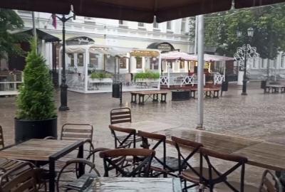 В Рязани затопило улицу Почтовую