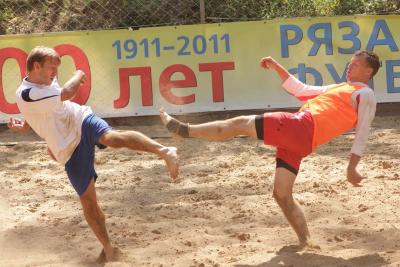 Стартует чемпионат Рязанской области по пляжному футболу