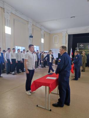 В Рязанском радиоуниверситете прошла церемония присвоения первого воинского звания