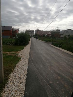 В Семчино завершился ремонт дороги по Озёрному проезду