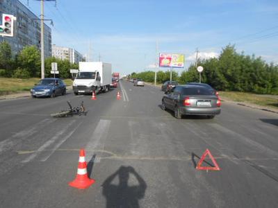 Рязанка на иномарке сбила велосипедиста