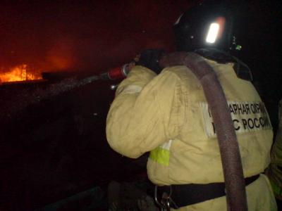 В Рыбновском районе произошёл крупный пожар