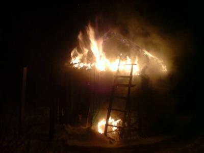 В Кадоме горела баня