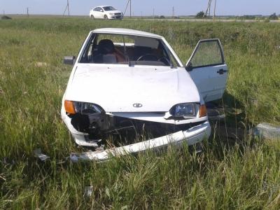 В Скопинском районе «пятнашка» перевернулась в кювет