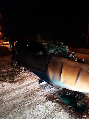 Под Рязанью столкнулись Nissan Qashqai и BMW X1