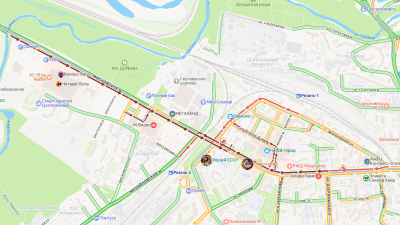 На Московском шоссе в Рязани образовалась крупная пробка