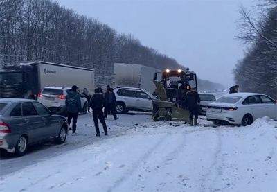 В массовой аварии под Рязанью пострадал один водитель