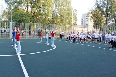 В школе №24 Рязани открылась новая спортплощадка