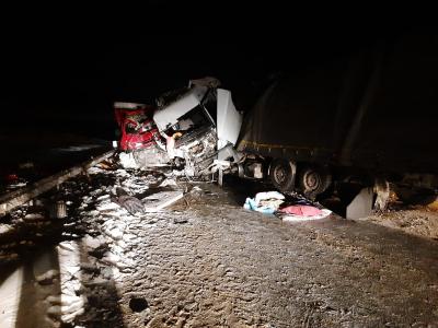 В Михайловском районе Рязанской области столкнулись фуры