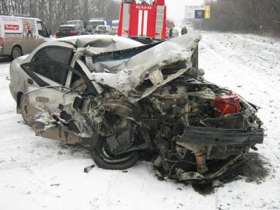 Столкновение трёх иномарок и фуры в Рязани произошло во вине автоледи
