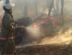 В Клепиковском районе разом сгорели две бани