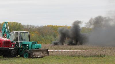 В Рязани потушили тренировочный пожар