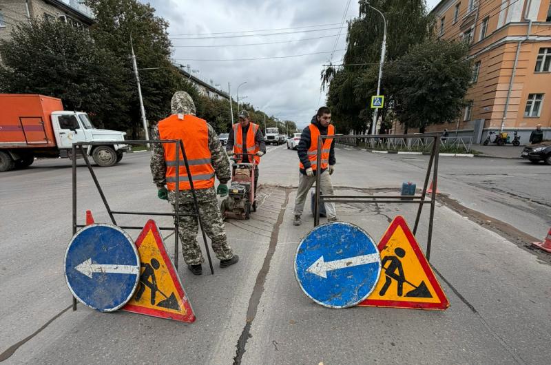 В Рязани стартовали ремонтные работы на улице Дзержинского