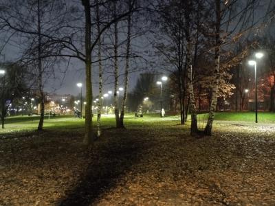 На Черезовских прудах в Рязани установили освещение