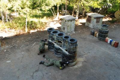 Рязанские спецназовцы сыграли в пейнтбол