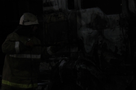 В Рыбном сгорела грузовая «Газель»