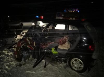 Opel Zafira протаранил Daewoo Matiz под Михайловом, пострадали три человека