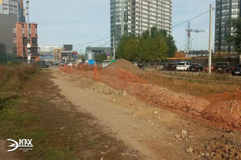 В районе ЖК «Паруса» в Кальном Рязани идёт реконструкция электросетей