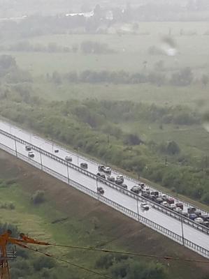 Опубликовано видео с места гибели мотоциклиста в Рязани