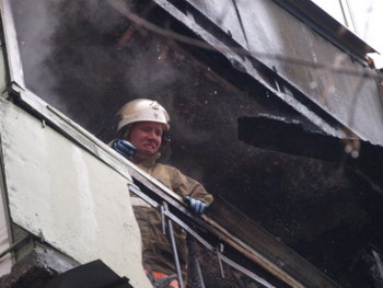 На улице Народный бульвар Рязани произошёл пожар