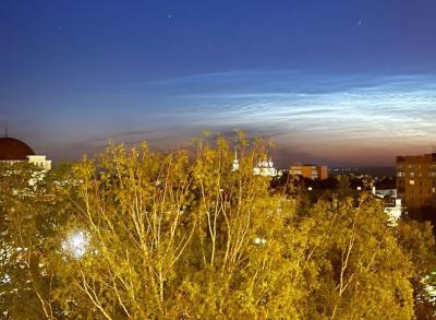 Рязанцы полюбовались полярным сиянием и первыми серебристыми облаками