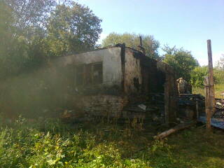 На пожаре в Михайловском районе пострадал человек