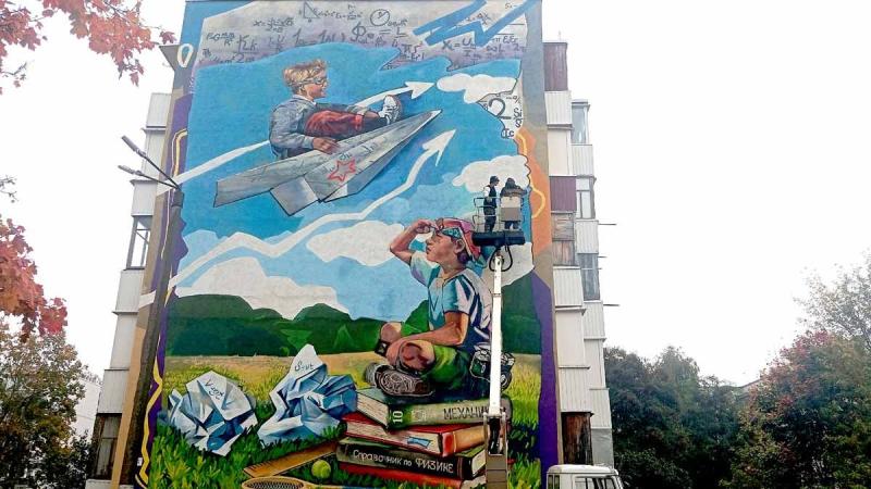 В Новомичуринске появился новый мурал