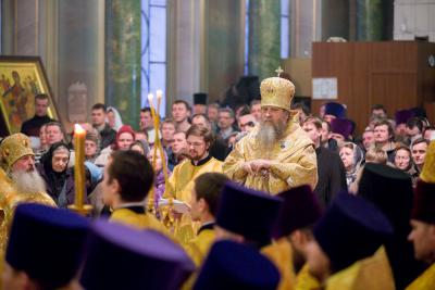 Митрополит Вениамин совершил чин Торжества Православия