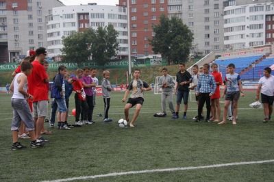 На рязанском «Спартаке» презентовали факел Олимпиады в Сочи